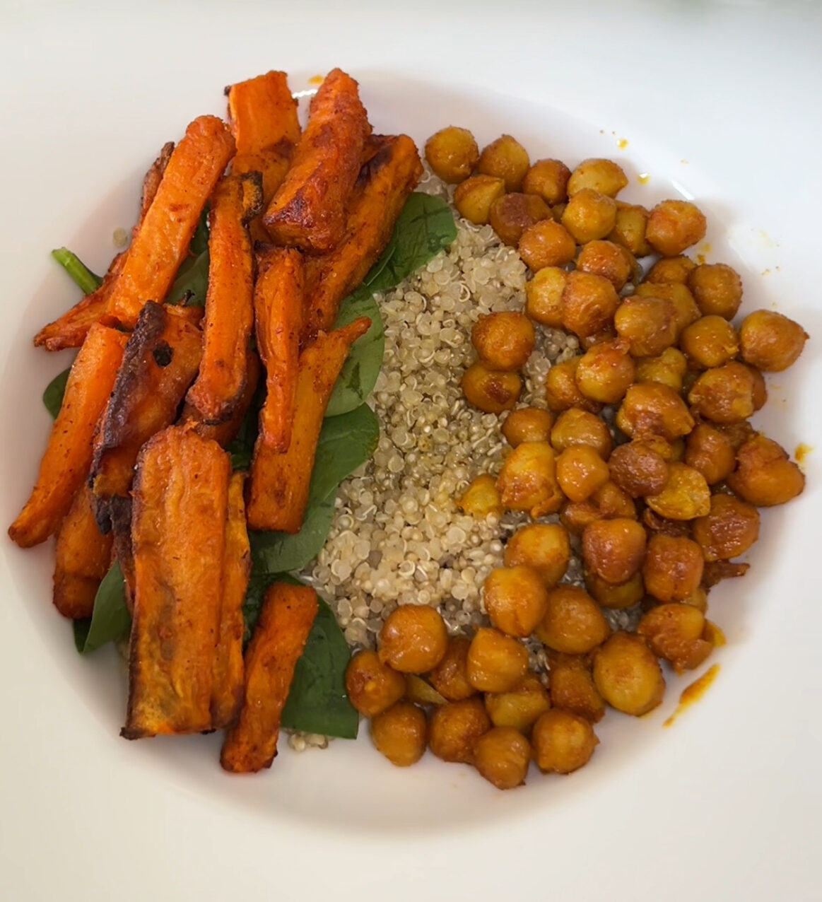 Quinoa con verdure croccanti