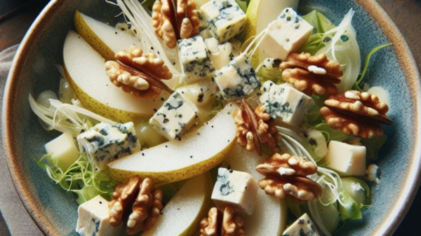 Finocchi pere gorgonzola noci.