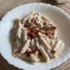 Pasta noci e speck