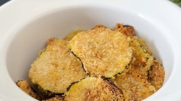 Chips di zucchine croccanti