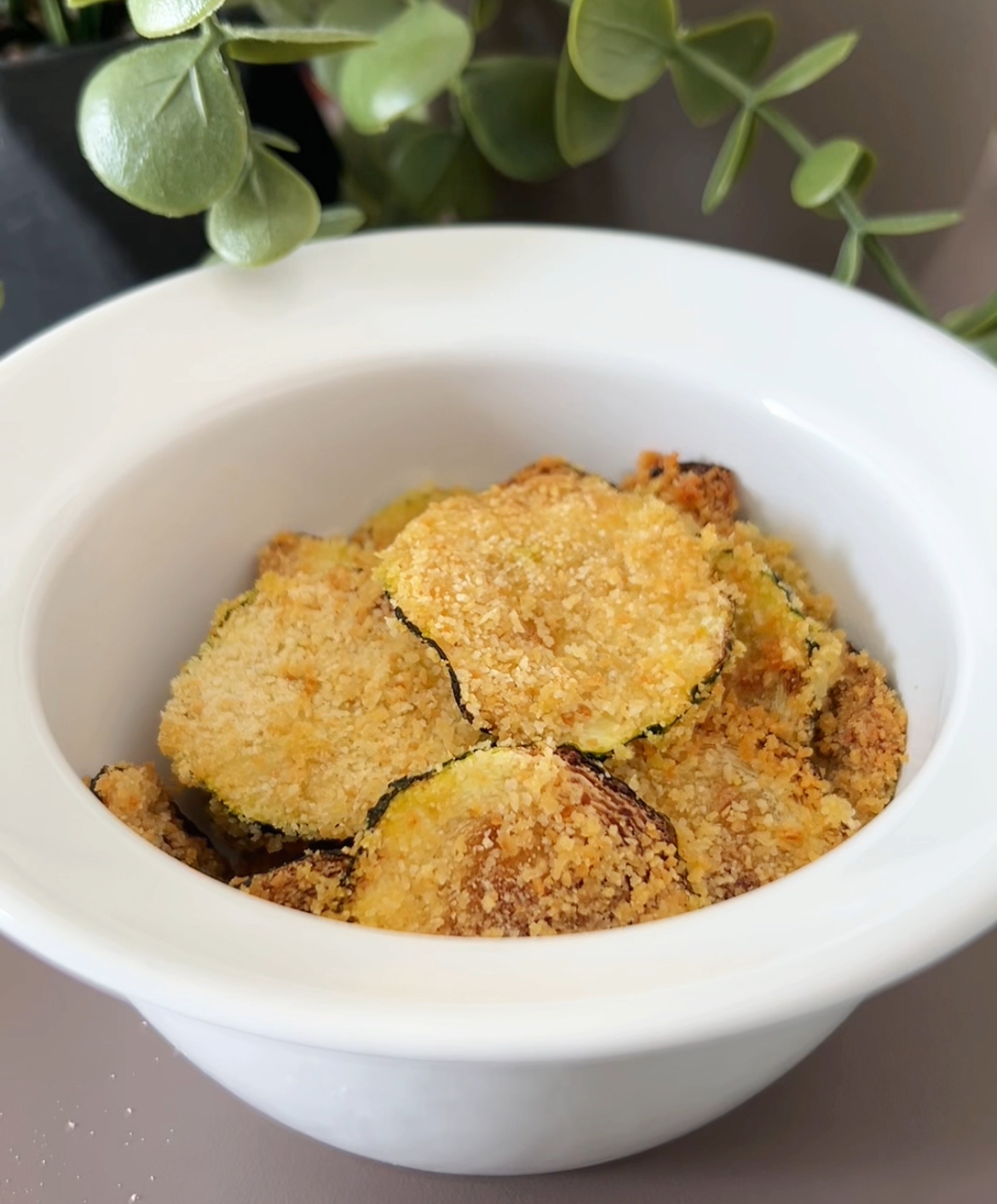 Chips di zucchine croccanti