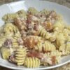 Pasta zucca e pancetta